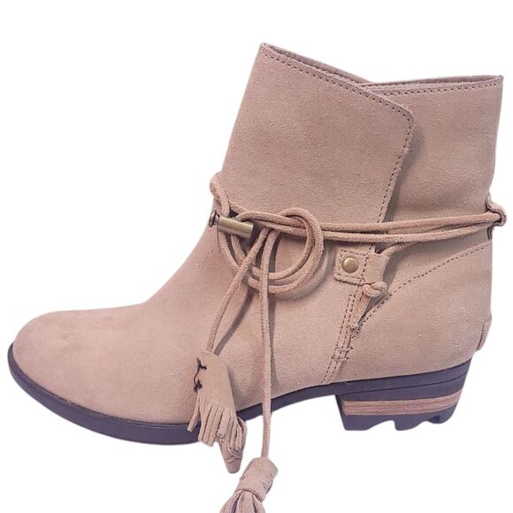 Sorel Tan Farah Short Waterproof Boots Womens 8.5 - Picture 1 of 13